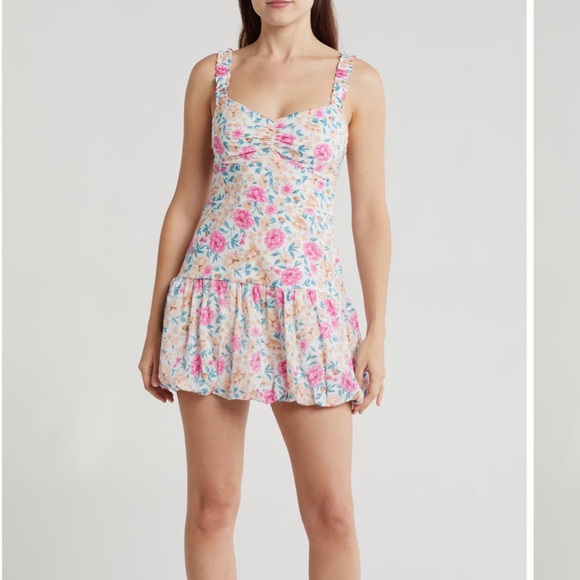 Lush Floral Bubble Dress - Picture 8 of 8